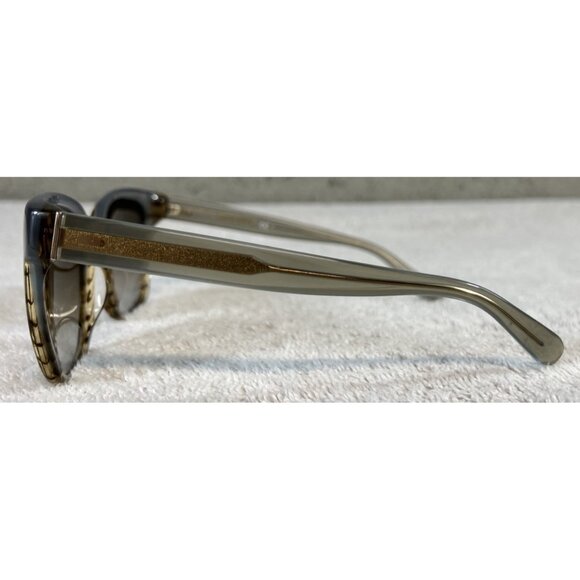 Bobbi Brown THE GRETCHEN/S 5CBHA Gray Brown Gold Square Sunglasses 52-18-140 - Picture 2 of 8